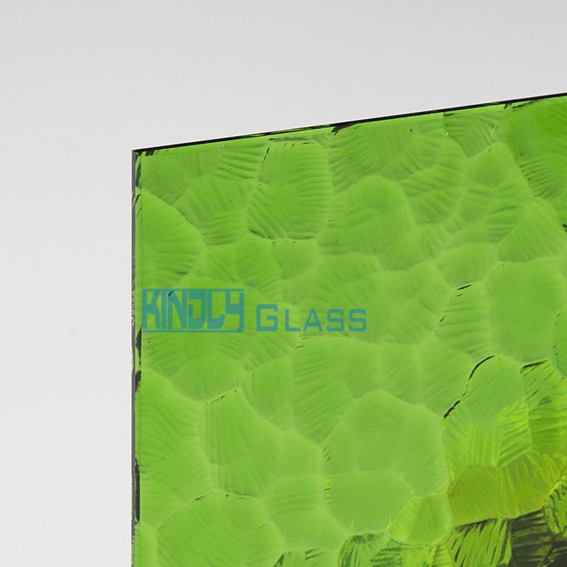 Vidrio impreso de verde oceánico